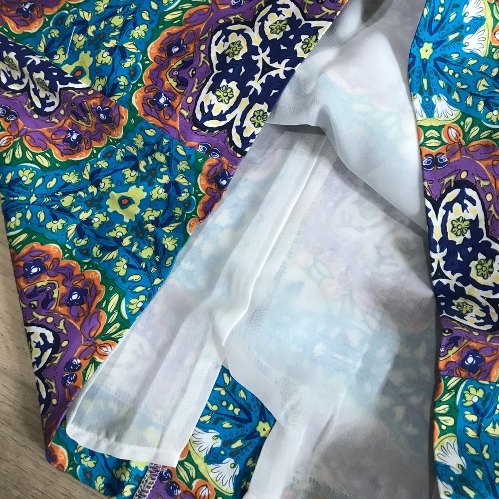 Kaleidoscope Print Pencil Skirt - Picture 4 of 12